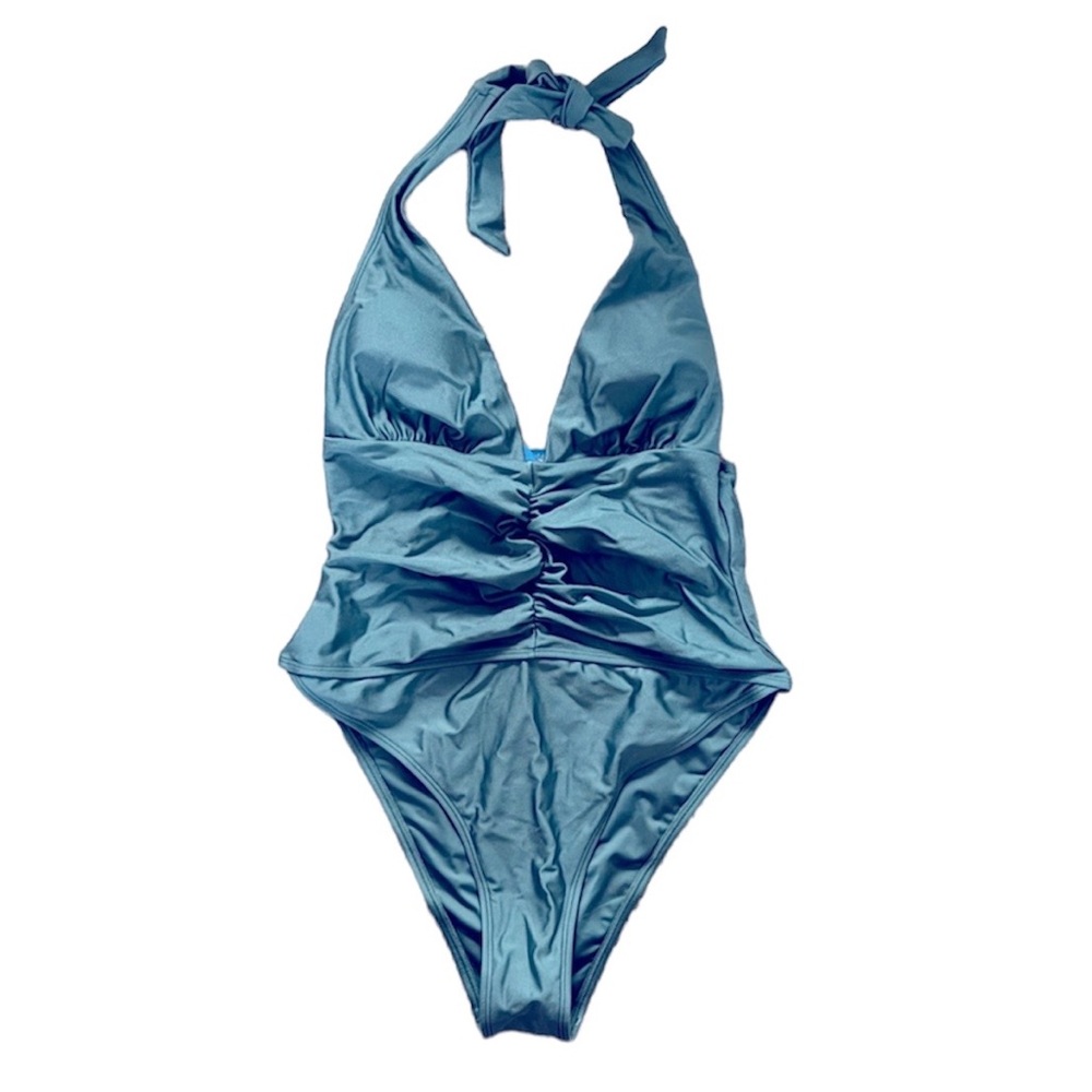NWT CUPSHE SAGE GREEN ONE PIECE BATHING SUIT WOMEN’S SWIM
